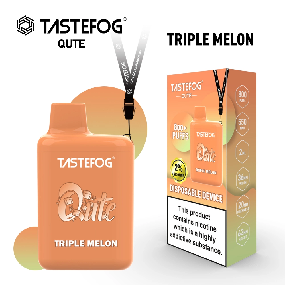 Hot Sell Tastefog Qute 800 Puffs Disposable Vape Mini Vape Pen Tpd/Ukca/CE Certifaction