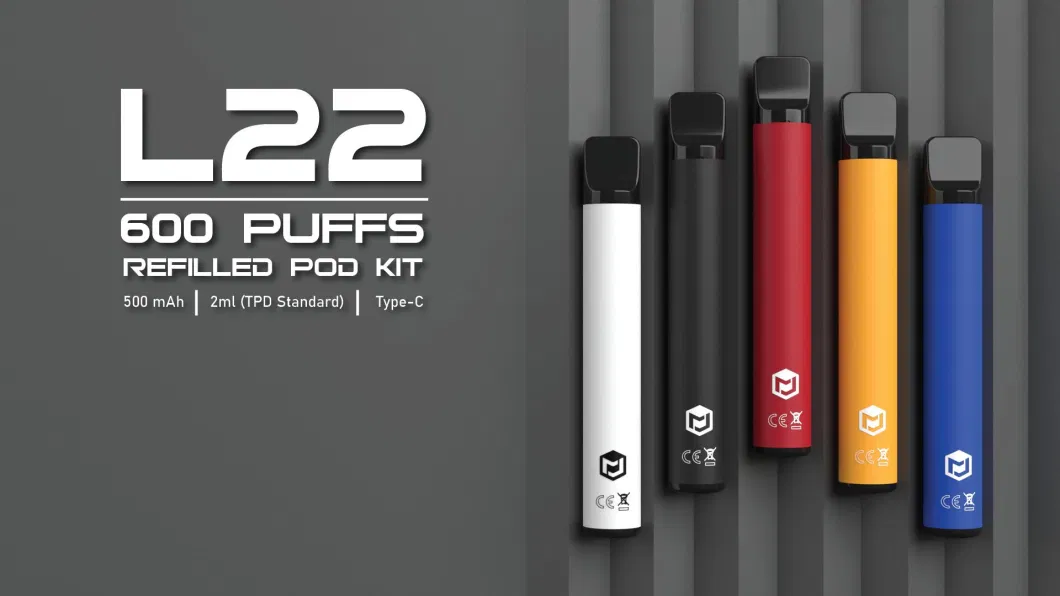 L22 600 Puffs Refilled Pod Kit Filling Line for Vaping Disposable Vaping Pen 36