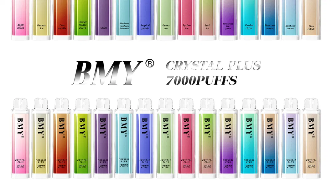 Lowest Price 7000 Puffs Crystal Plus Disposable Vape Electronic Cigarette Highly Recommend Good Quality and Taste OEM 4000 6000 Puffs Available