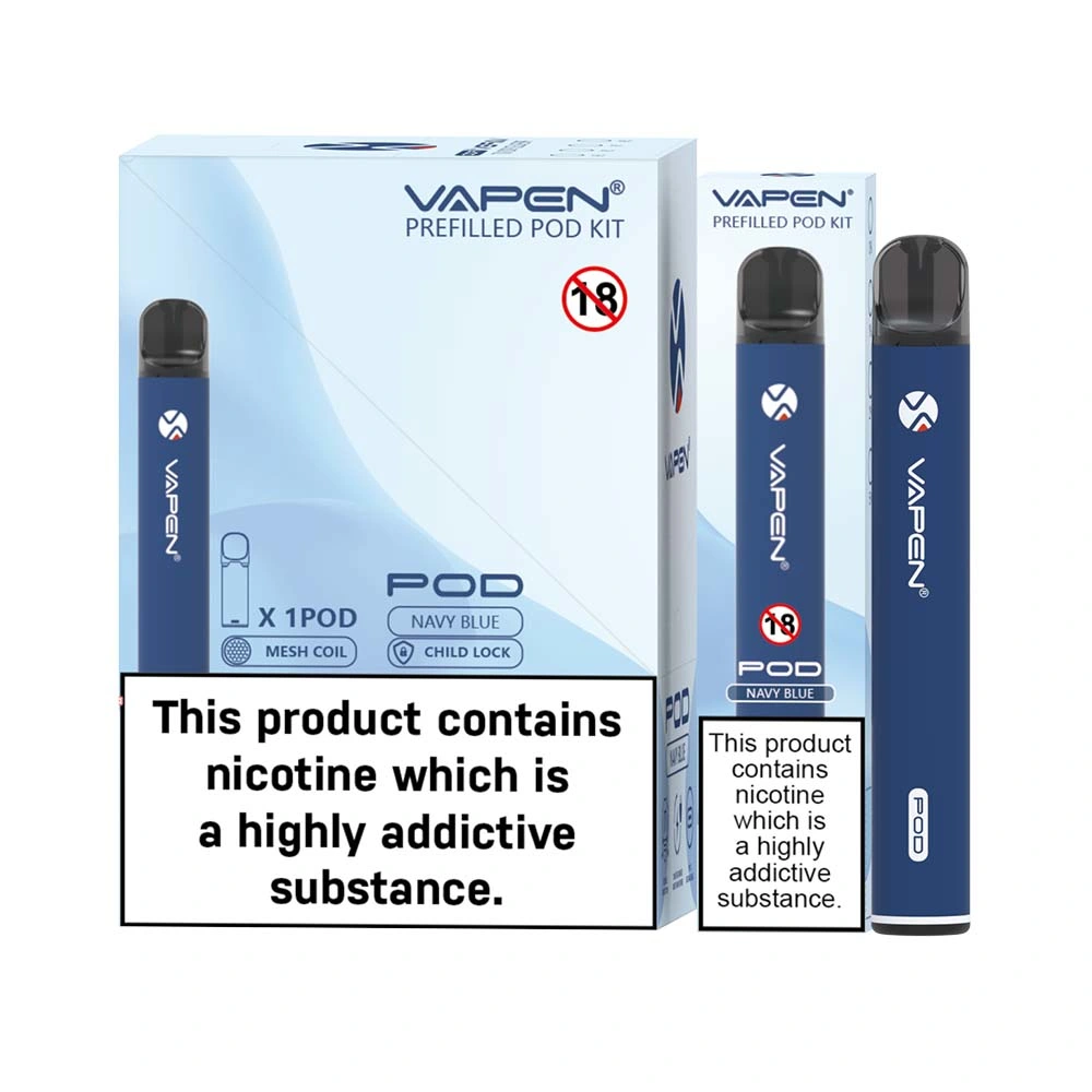 New Mini Disposable Vape Rechargeable Replaceable Pod System E Cigarette Vape Vapen Pre-Filled Pod Kit 2ml Tpd Mhra Certified Germany Spain Wholesale Vapes