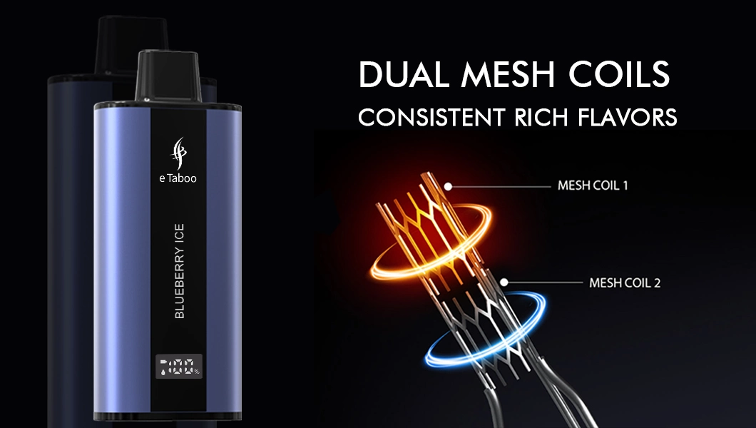 New Dual Mesh Coil 10000 Puffs Disposable Electronic Cigarette LED Display Big Cheap E-Sigs Vape Box Screen Airflow Adjustable Wape