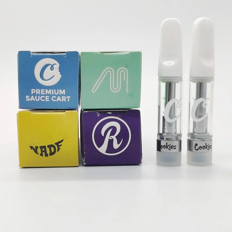 Cookies Vape Cartridges Cookie Carts Sauce Carts Colorful Packing 0.8ml 1.0ml 510 Thread Thick Oil Carts with Stickers