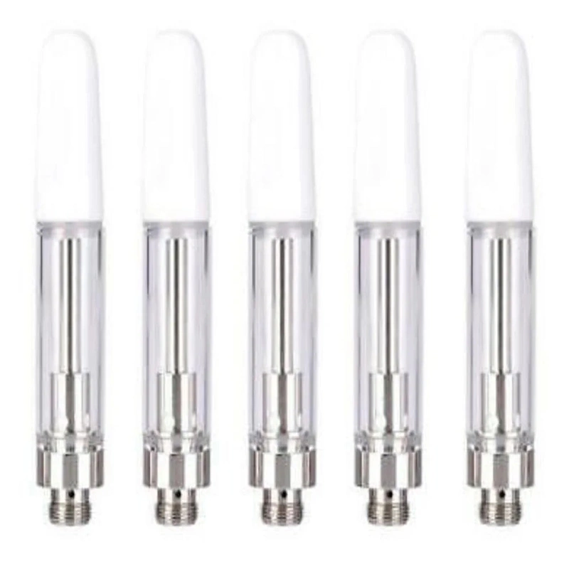 Empty 510 Thread T Tank Atomizer Thick Oil Disposable Vape Pen Vaporizer Battery 0.5ml 1ml 2ml All Full Glass Cartridge