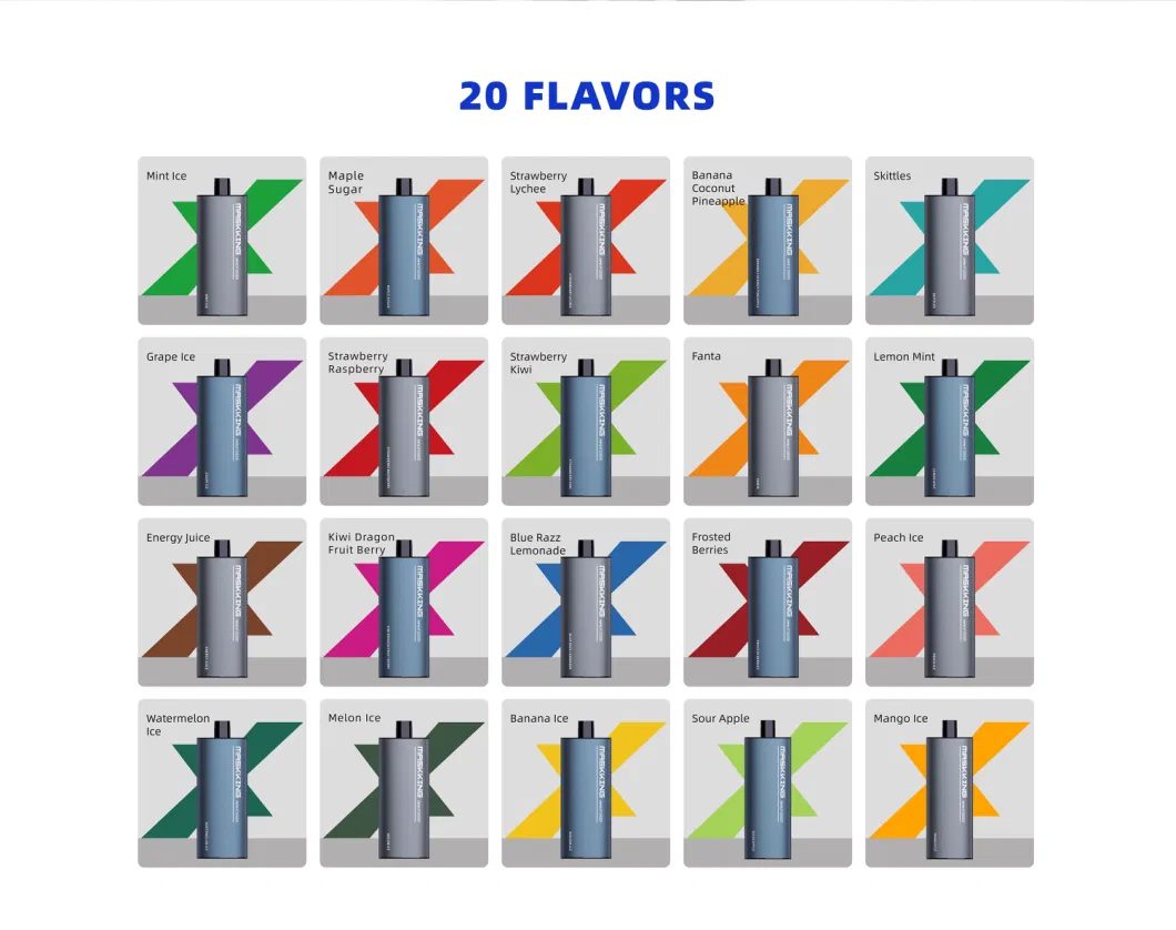 Maskking Blue Razz Lmonade Fruit Flavors 8000 Puffs China Wholesale Electronic Cigarette