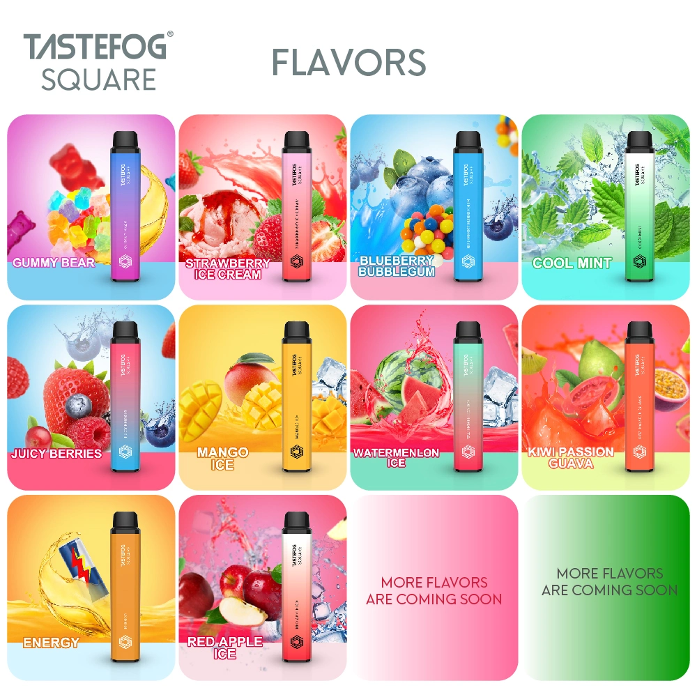 Tastefog Wholesale Mesh Coil Square 3500puffs Electronic E-Cigarette Disposable Vape 5% Nic