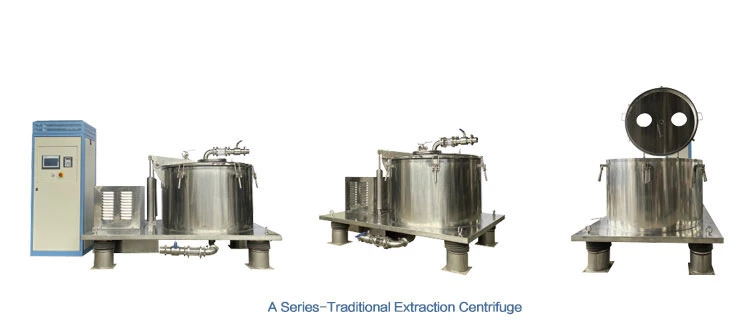 Industrial Scale Low Temperature Alcohol Extraction Hemp Oil Jacket Platform Basket Centrifuge