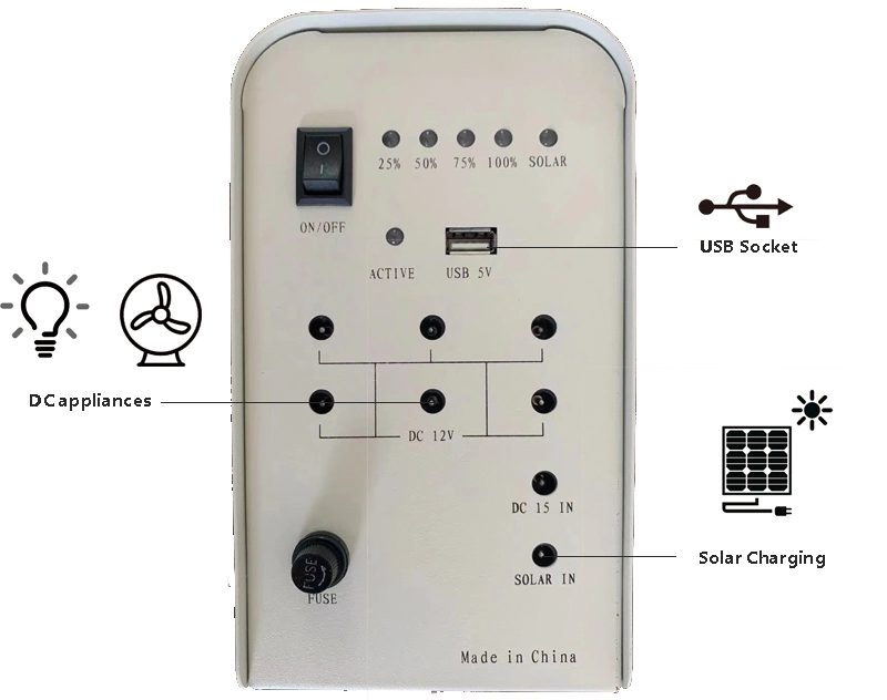 Portable LED Bulb USB Charging Solar Home Lighting System