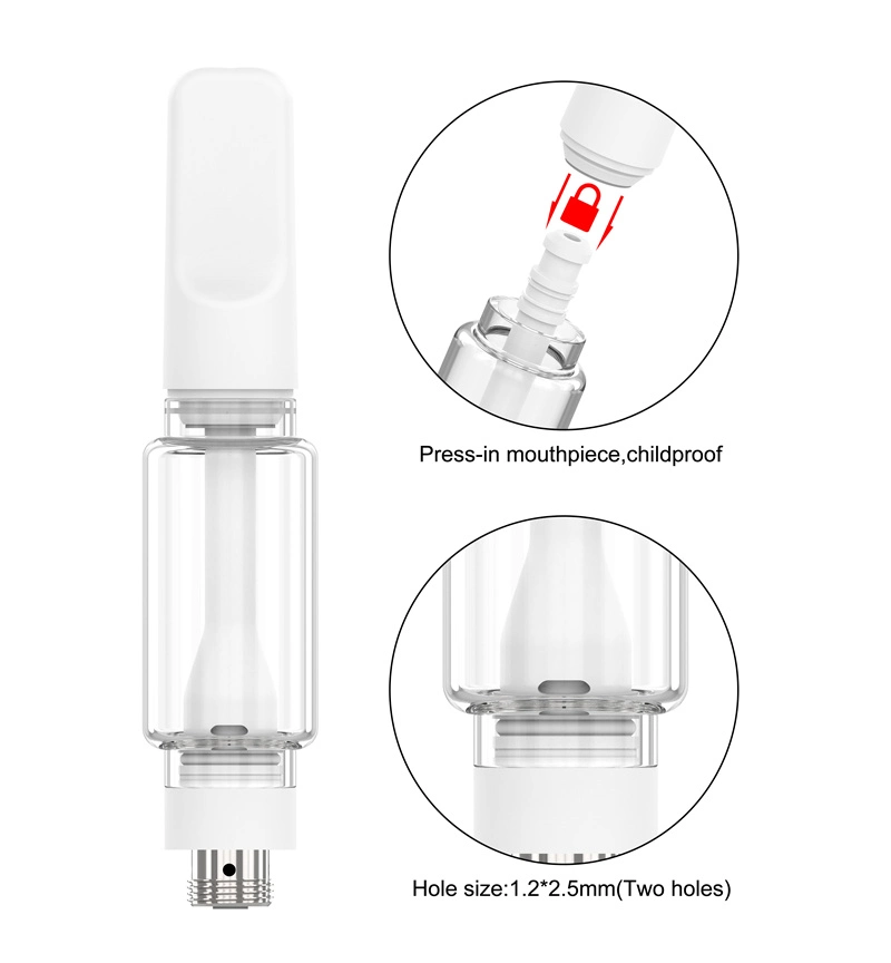 Wholesale Market All Glass Empty Vape 510 Thread Cartridge for D8 D9 Oil 2ml Packaging Tank