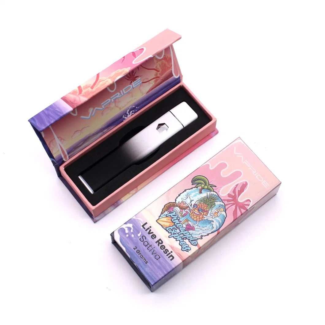 USA Ca Wholesale Custom Logo Packaging Empty 1ml 2ml Cartridge Pod Rechargeable Disposable Vape for Live Resin Rosin Hhc Thick Oil