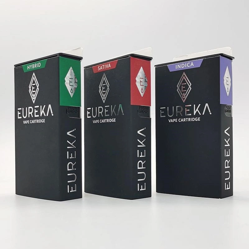 New Eureka Ceramic Vape Cartridge Packaging 510 Thread Vape Pen Cartridges 0.8ml Vaporizer Pen E Cigarettes Vape Carts Empty Oil Atomizer