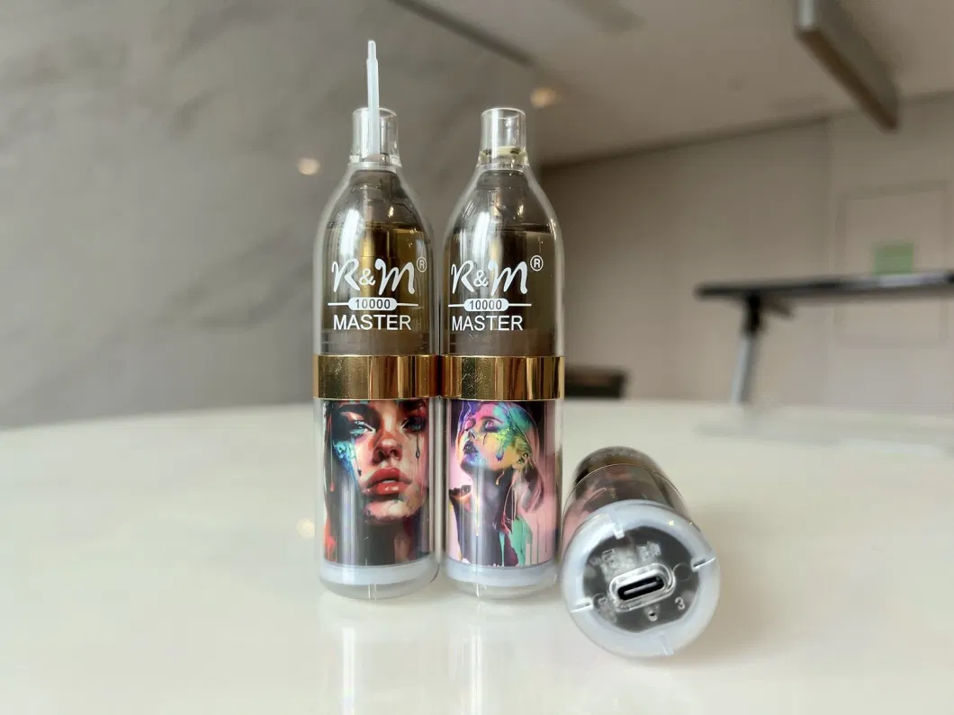 R and M Master 10000 20ml E Liquid 10000 Puffs with RGB LED Light Mesh Coil Disposable Vape Pen Wholesale