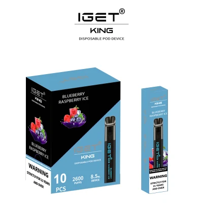 Kit di dispositivi per pod Vape monouso originale Iget King da 8,5 ml 2600 Puffs 1400 mAh Vs Iget XXL Shion