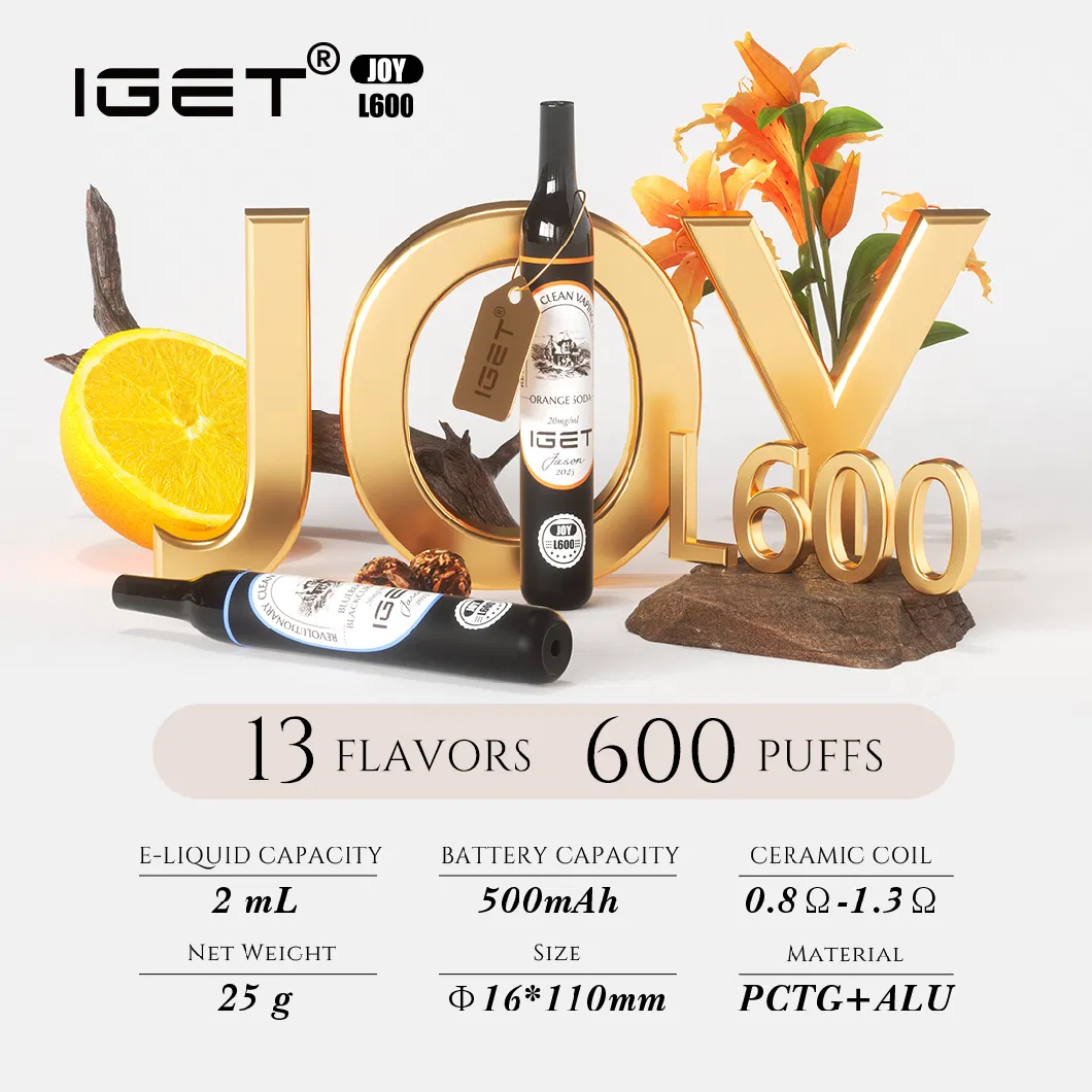 Bottle Healthy Disposable Pen Quiting Ecigarette Good Flavor Joy 600