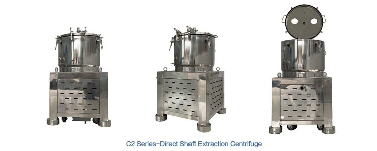 Industrial Scale Low Temperature Alcohol Extraction Hemp Oil Jacket Platform Basket Centrifuge