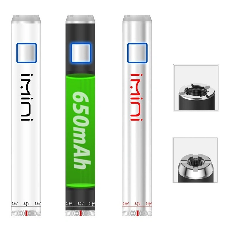 Shenzhen Factory Custom Logo E Cigarette B3 Battery 650mAh for Imini Vape Pen Battery