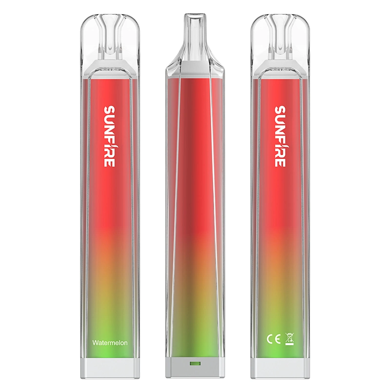 Hot Watermelon Fruit Flavor Disposable Crystal Pen Style Pod Bar 600 700 Puff Empty Extra Vape with Packaging
