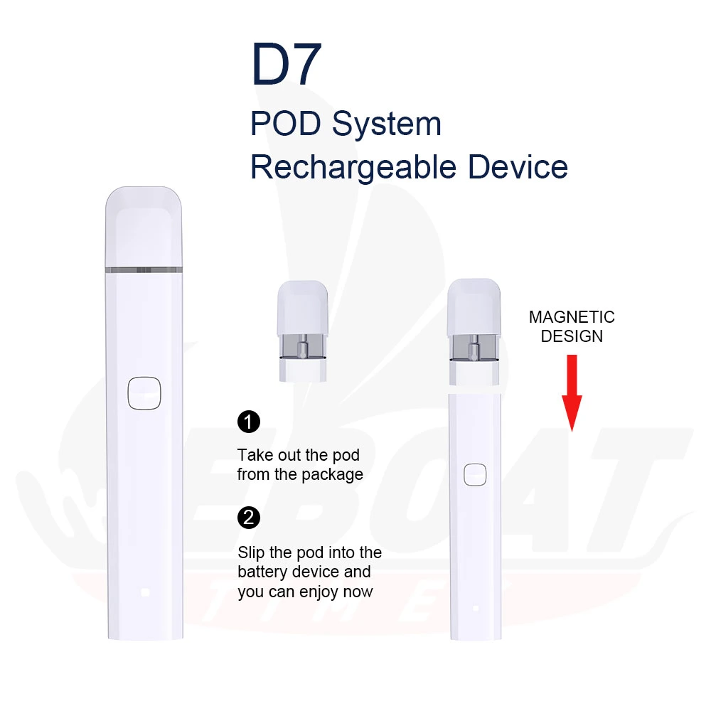 Pod Vape 1ml D8 Oil Disposable Vape Pen Pod System 1g Distillate Refilled Empty Disposable Vape