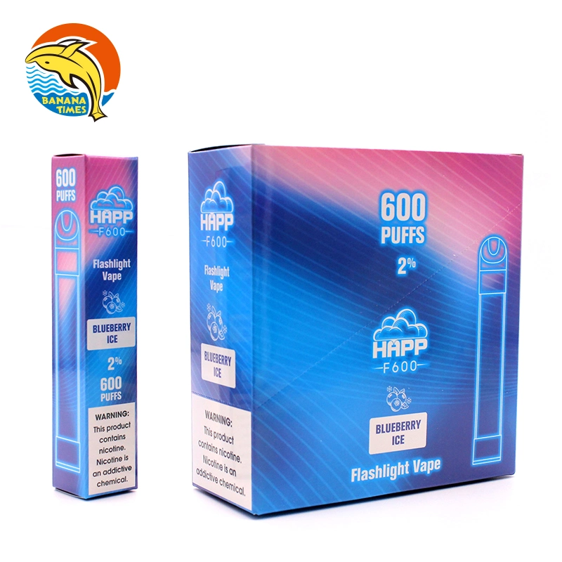 Bananatimes Happ 600 Puffs Vape Menthol 2% Nicotine E Cigarette Disposable