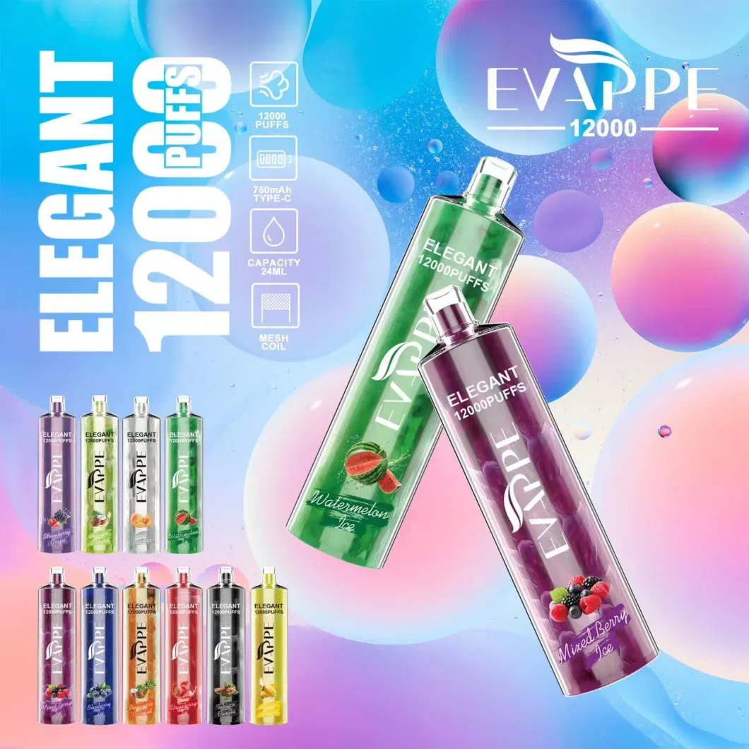 Wholesale I Vape Vape EU Warehouse Original Brand Jnr Shisha Hookah 12000/15000 Puffs Disposable Vape Pen 20 Flavors Rechargeable Electronic Cigarette