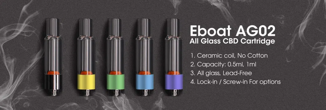 Eboattimes Full Glass Tank Thick Oil 510 Vape Atomizer