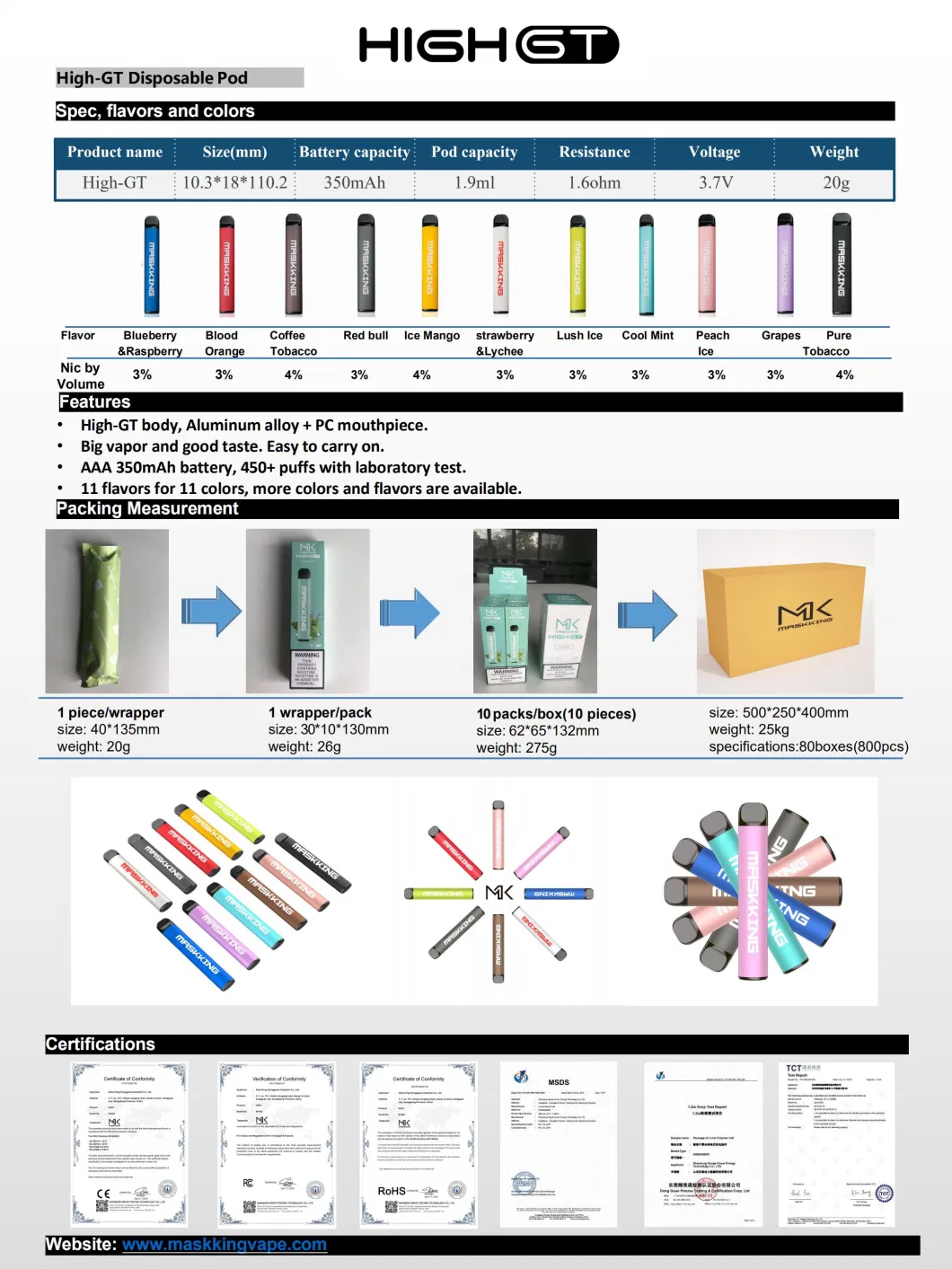 Magnetic Disposable Pod Maskking Pod Wholesale Electronic Wholesale Reusable Vape Pod System