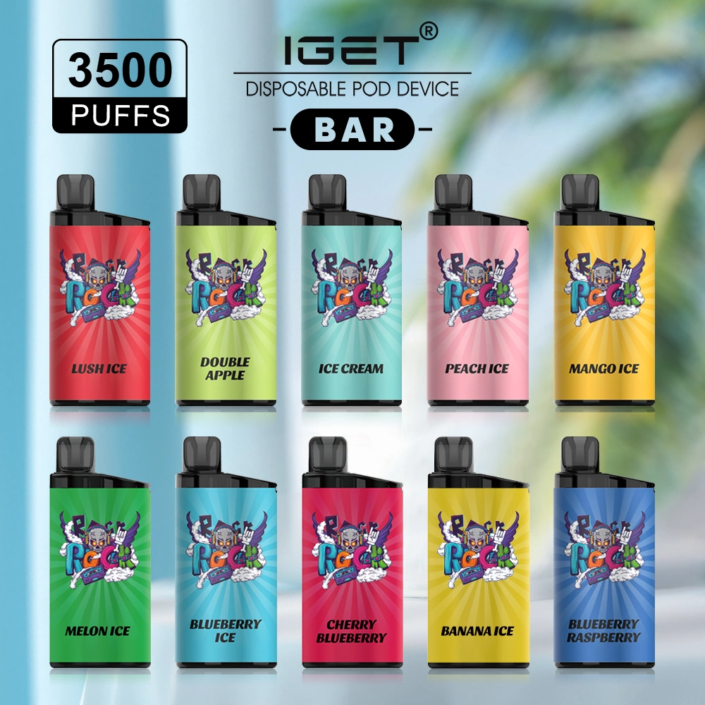 Iget Bar 3500 Puffs Fruit Flavor Iget Legend Disposable Vape Iget Star L7000 Iget Bar Plus 6000 Factory Price