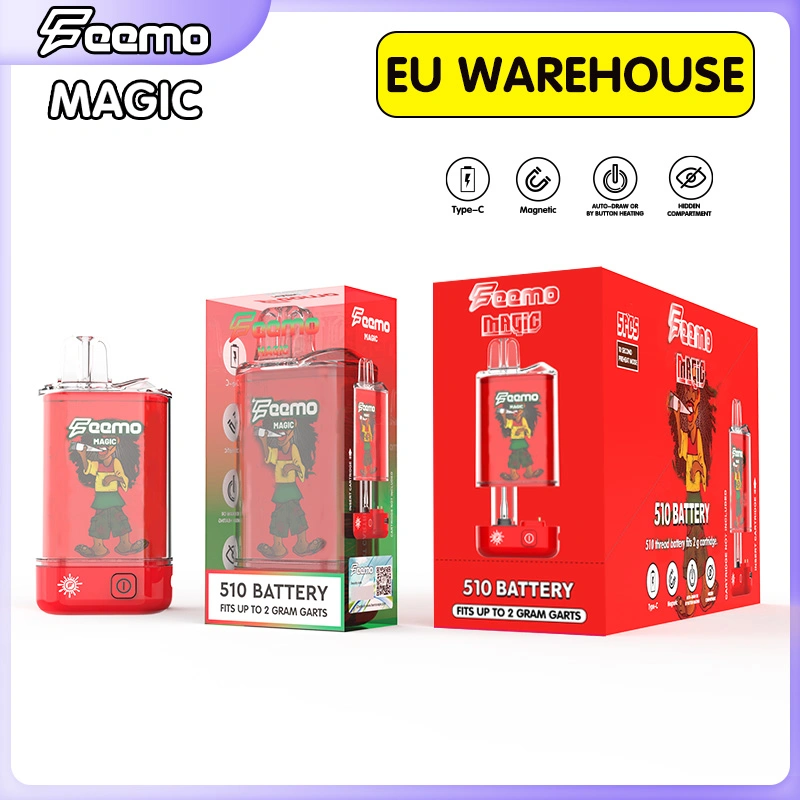 2023 Most Popular Feemo Magic Disposable Vape Pod Charging Type C Rechargeable 650 mAh Recharger Battery Wholesale