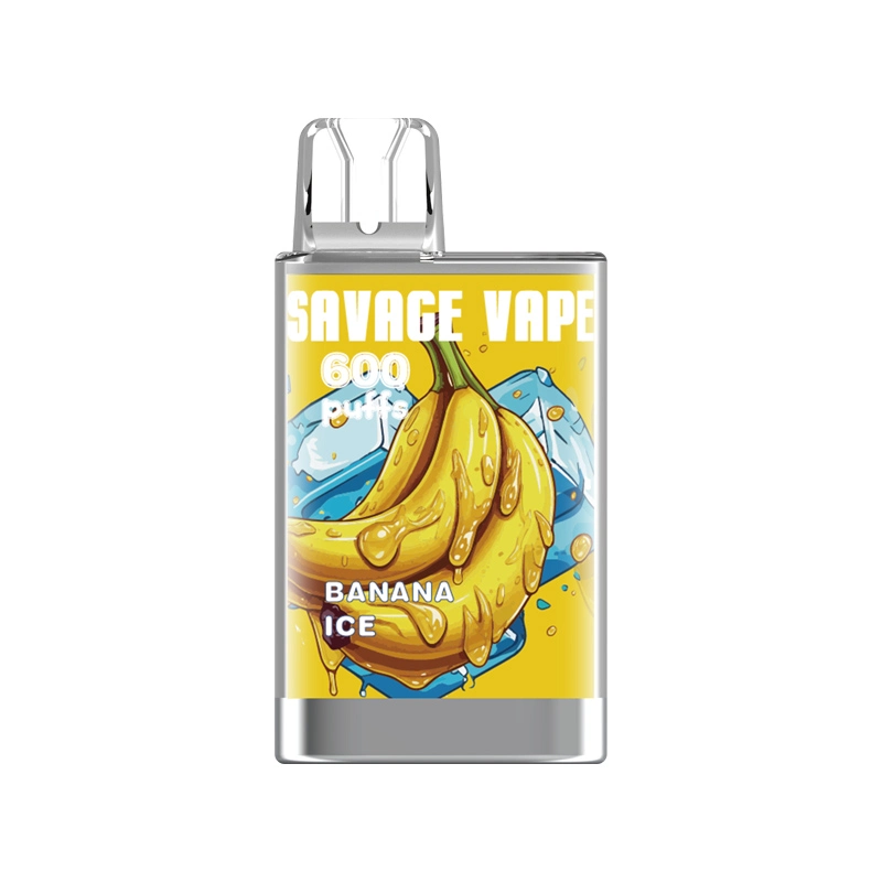 EU Warehouse Original Savage Vape Crystal 600 Puff Disposable Vape Pen Pod Device 550mAh Vapes Kit 20mg Nic Wholesale Mini E Cigarettes 10PCS Per Pack