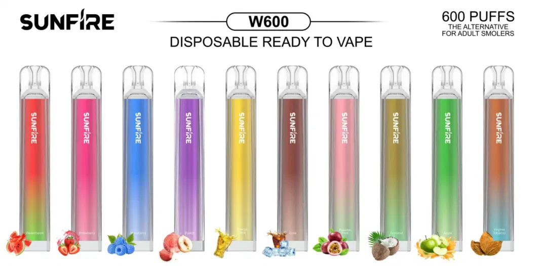 2023 Crystal Tpd 2ml Pod 600 Puff Disposable Vape Crystal Tank with RGB Light