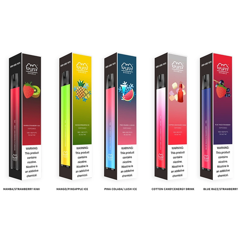High Quality 2000 Puffs Stick Double Flavors 2 in 1 Electronic Cigarette Disposable Vape Vaporizer