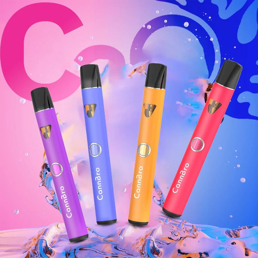 Cannbro Wholesale Custom Disposable E Cig Rechargeable Empty Vaporizer Ceramic Free 1ml Thick Oil Cheap Crystal Pod Shisha DAB Bar EGO Price I Vapor Vape Pen