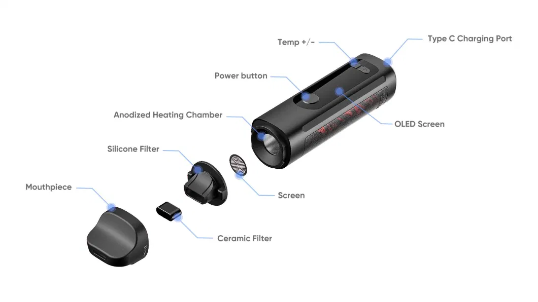 China Factory Best OEM Disposable Dry Herb Wholesale Custom Vape Pen Vaporizer