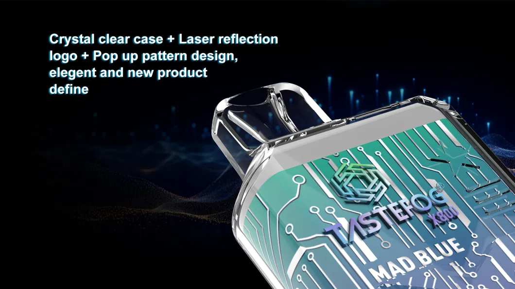 Wholesale New Tastefog X800 800puffs Disposable Vape Box Crystal LED Flashlights 2ml Tpd Version
