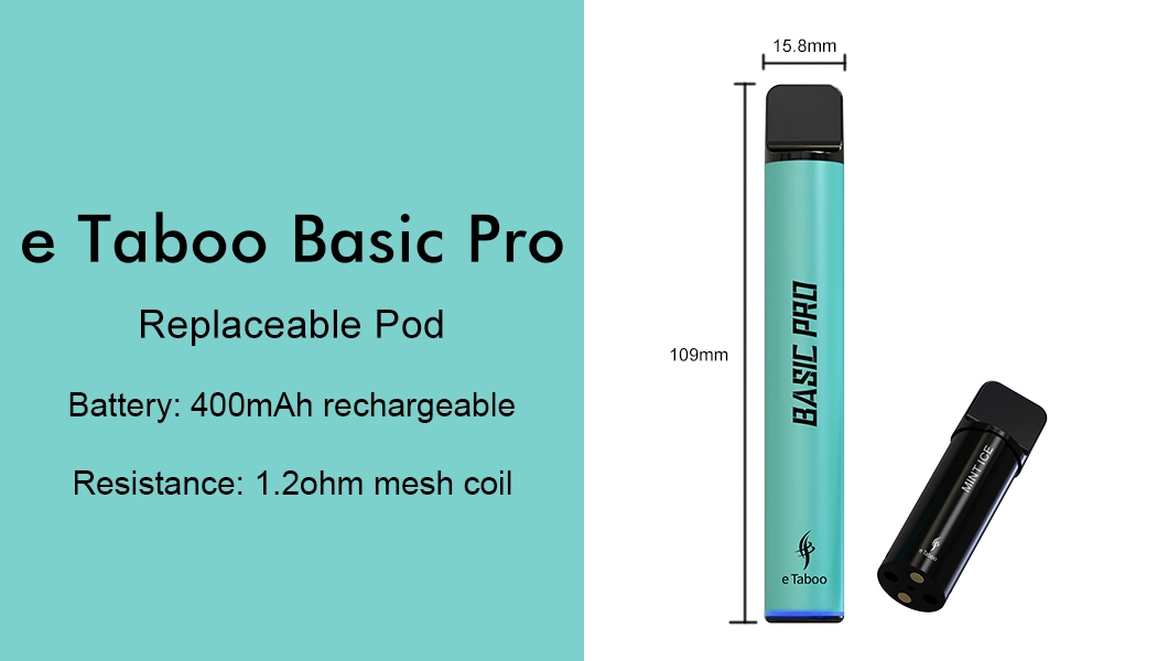 New Product Replaceable Pod Kit with Child Lock Mini Electronic Cigarette 0, 2%, 5% or Customized Nicotine Disposable Vape Amazon Alibaba Hot in Europe