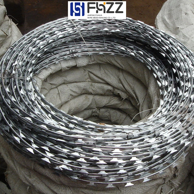 Stainless Steel or Galvanized Razor Barbed Concertina Wire and Concertina Coil