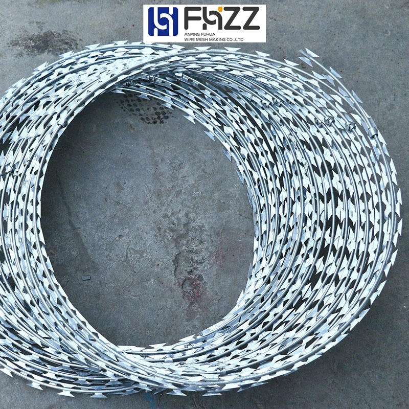 Stainless Steel or Galvanized Razor Barbed Concertina Wire and Concertina Coil