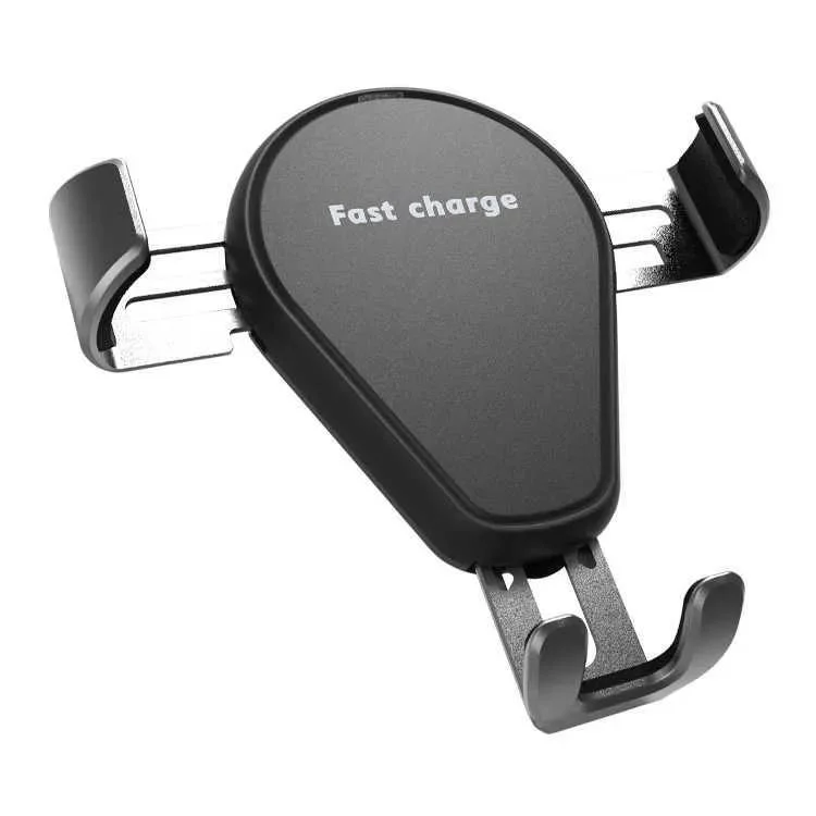 Easy Operation Automatic Clamping Qi Standard 7.5W /10W /15W Phone Charger Holder Magnetic Wireless Charger Car Mount C5