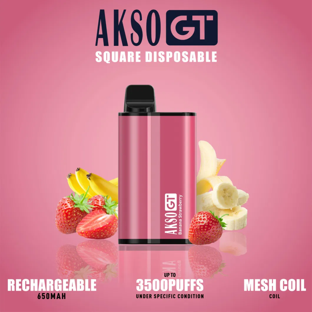 Hottest Akso Gt 3500 Puffs Wholesale Disposable Vape Pen E-Cigarette Starter Kits