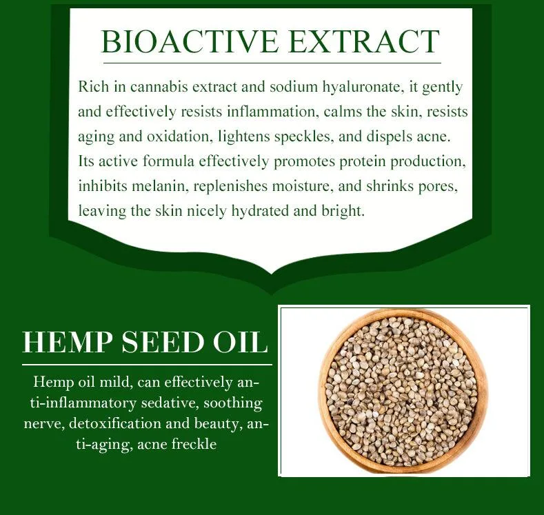 Hot Selling Herbal Hemp Oil for Skin Care and Relaxing