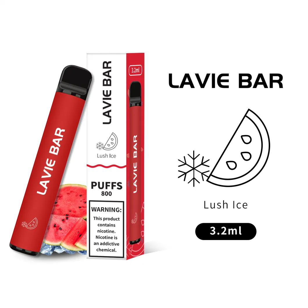 2022 Lavie Bar Zero 20mg 50mg Simple Style Disposable Vape 800 Puffs Vape Pen Disposable Vapes Puff with Tpd CE PSE Kc FDA