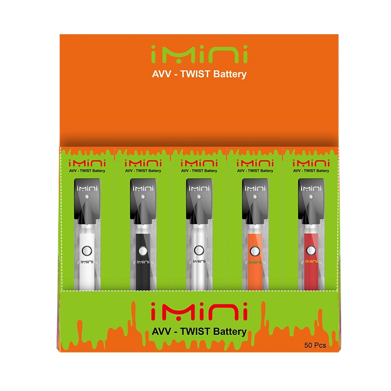 Hot Selling Imini Avv Twist Battery 510 Thread Variable Voltage Type-C Vape Battery