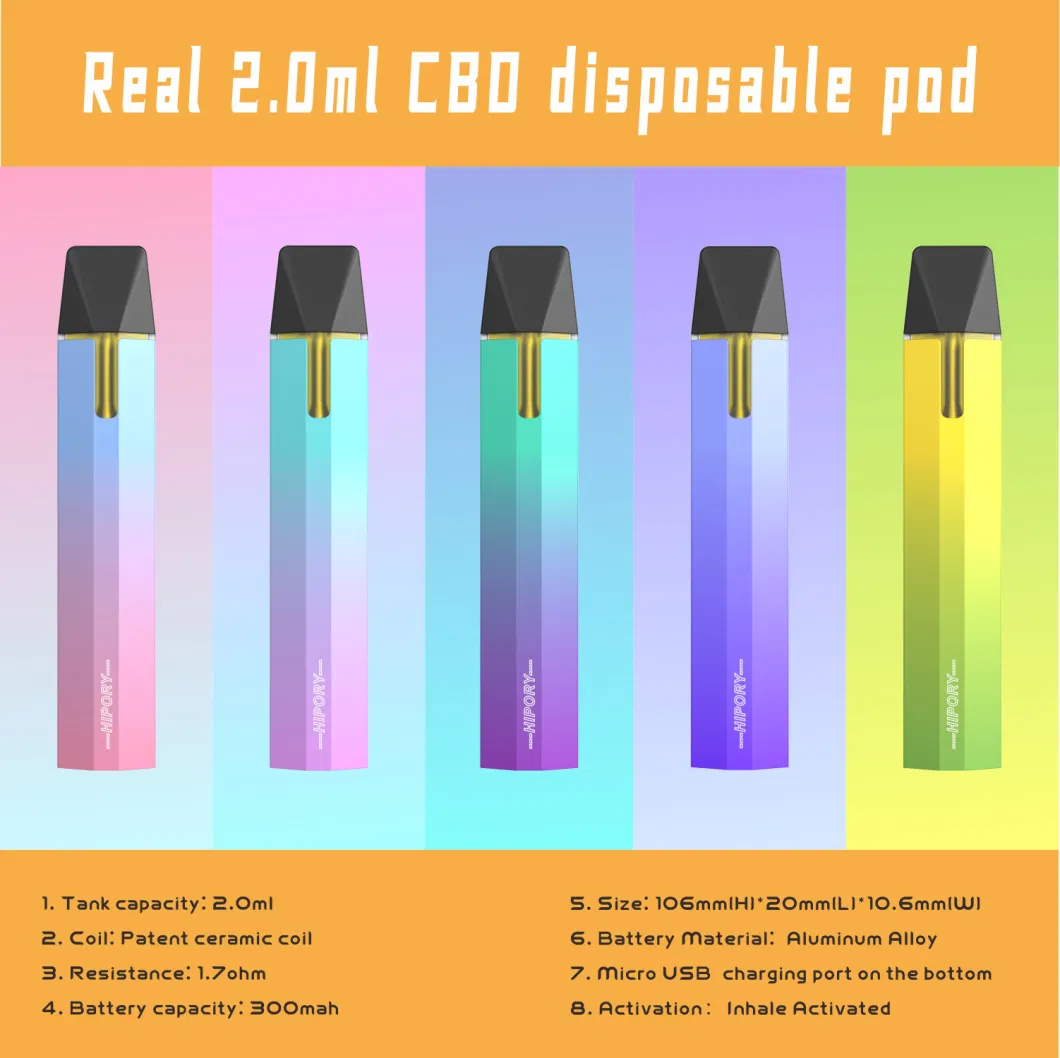 Stable High Quality Exclusive Trending Products 2ml Hhc Delta Cbg Thick Oil Disposable Vaporizer Empty Vape Pen