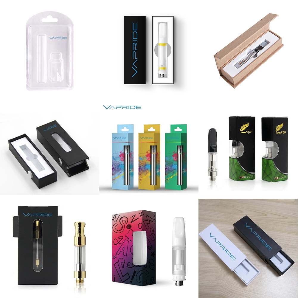 USA Hot Sale Vape Tank Glass Refillable Vape Pen E Cigarette Cartridge 0.5ml Atomizer Ceramic Dual Coil with Ceramic Mouthpiece 510 Thread