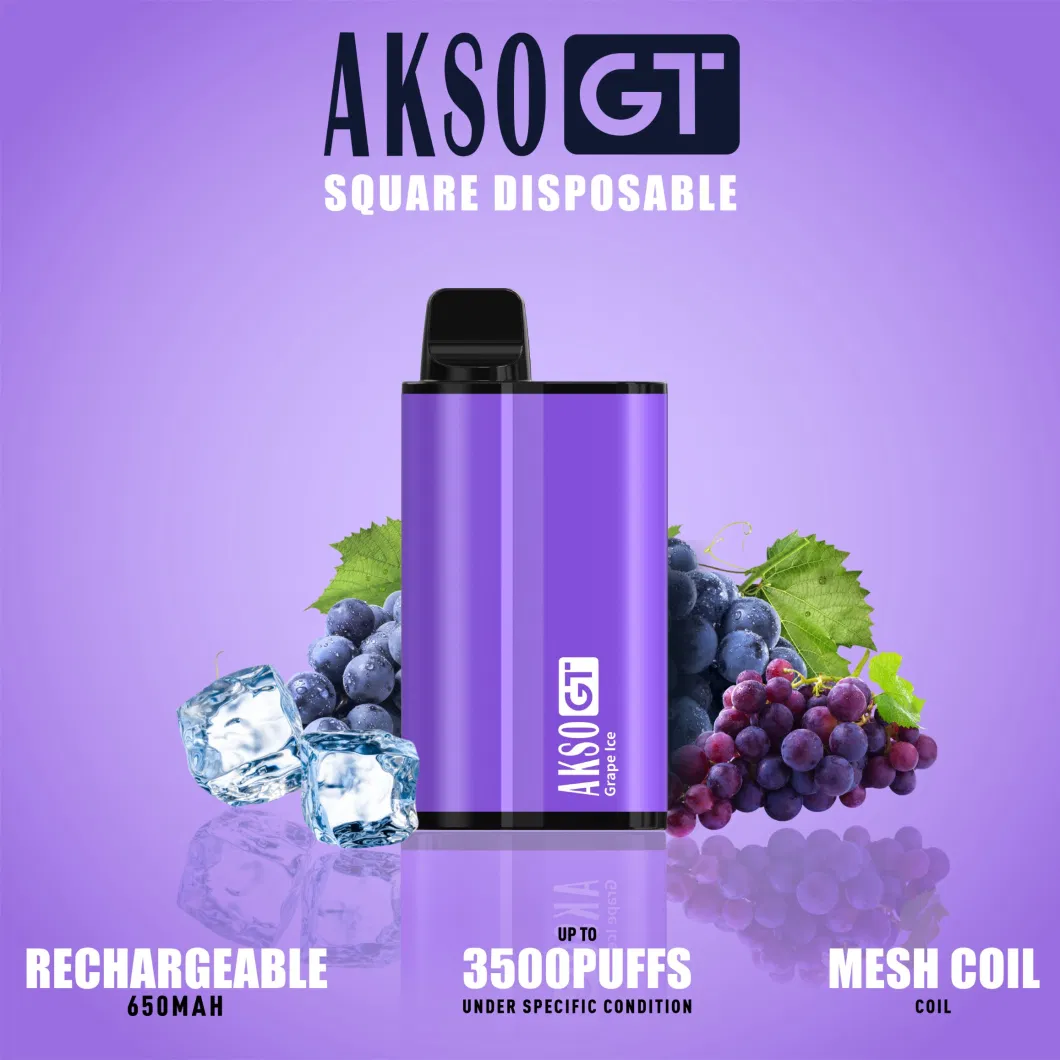 Hottest Akso Gt 3500 Puffs Wholesale Disposable Vape Pen E-Cigarette Starter Kits