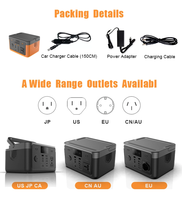 Lithium Battery Storage Solar System Portable Camping Solar Power Pack with USB Charging Port