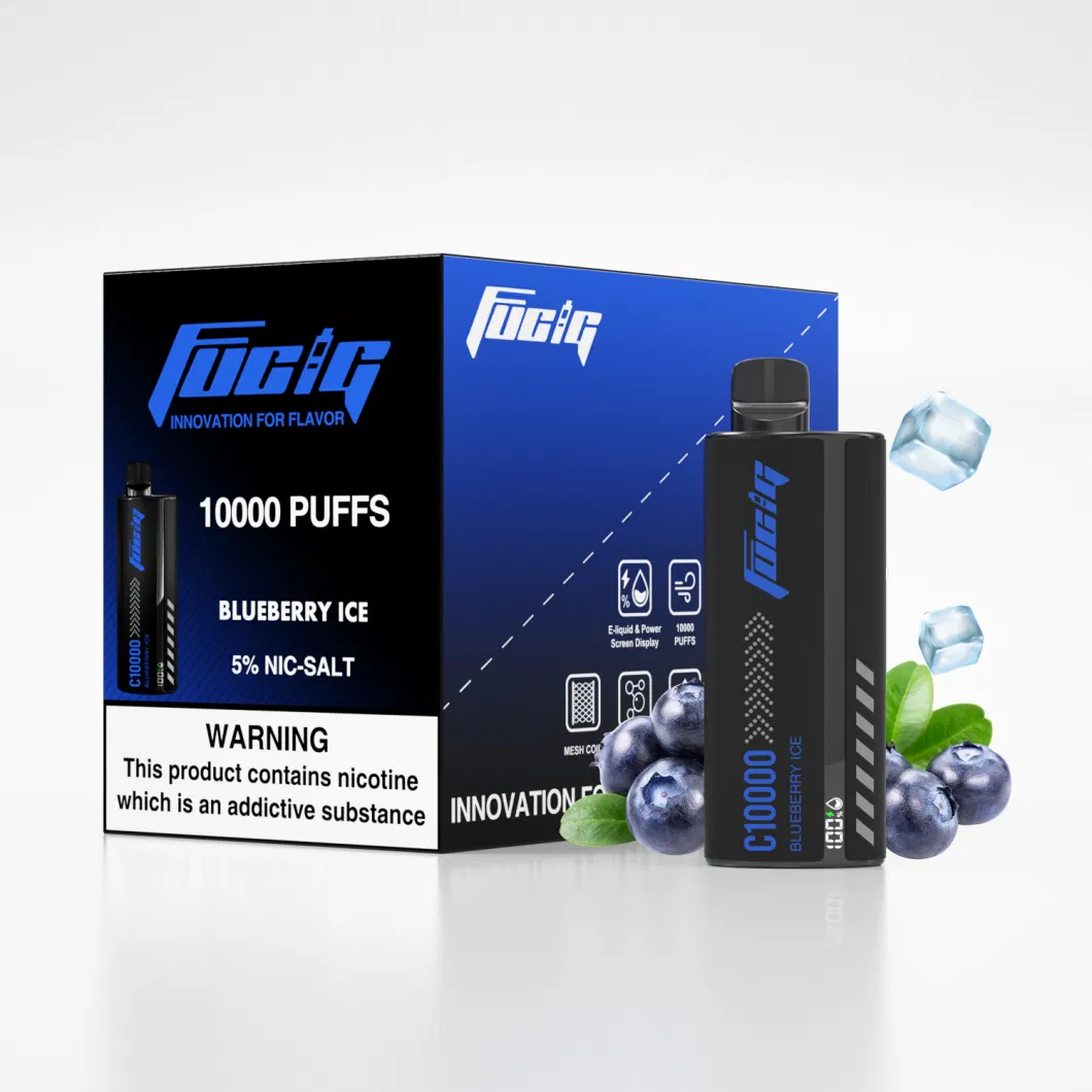 Rechargeable Disposable Vape 10000 Puffs Fucig C10000 E-Cigarette Starter Kits with Screen