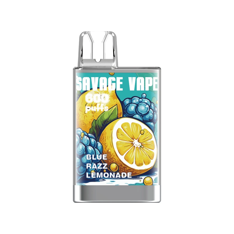 EU Warehouse Original Savage Vape Crystal 600 Puff Disposable Vape Pen Pod Device 550mAh Vapes Kit 20mg Nic Wholesale Mini E Cigarettes 10PCS Per Pack