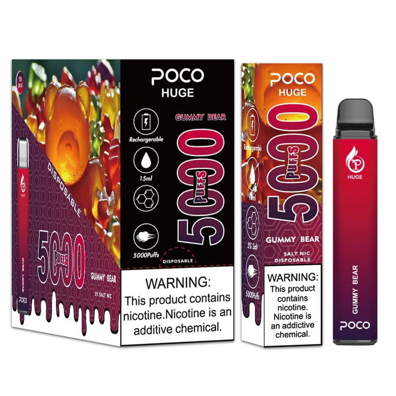 Good Sells Poco Huge Disposable Vape Pen Device 5000puffs Vaporizer E-Cig with Vape Packaging