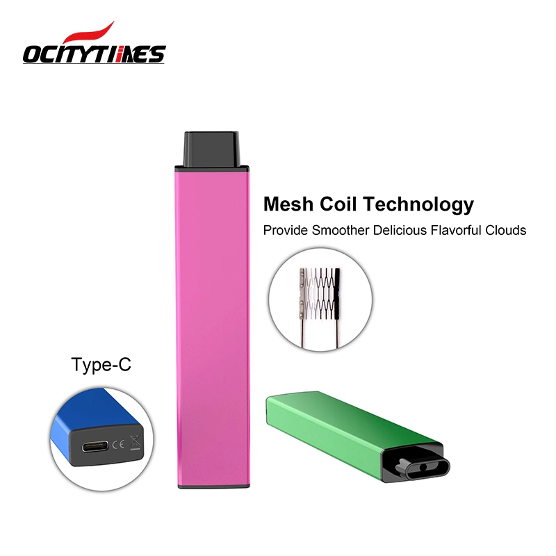 Ocitytimes 2021hottest 4500puffs Delta8 Disposable Vape Pen Cartridge Flavors