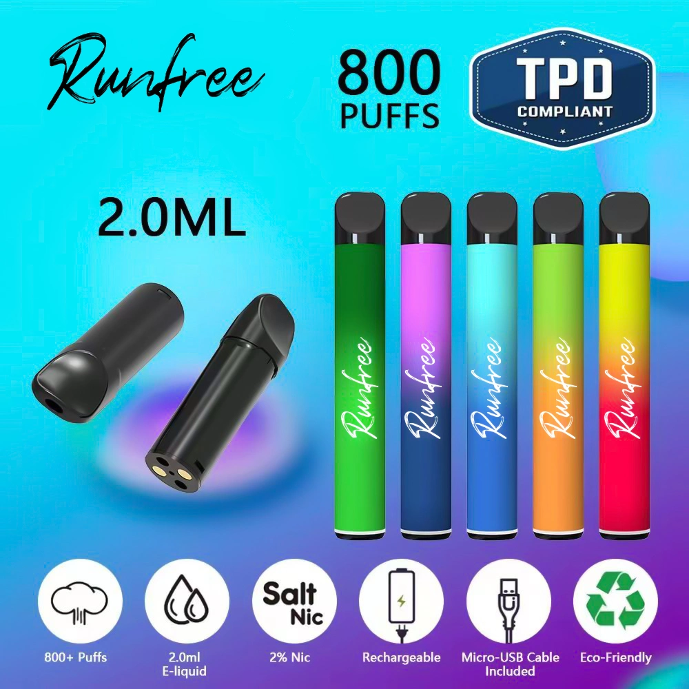 Runfree Wholesale 10000 Puffs Rechargeable 850mAh 14ml E Liquid Luminous Lamp Vape Adjustable Airflow Disposable E Cigarette